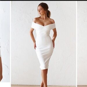 White off the shoulder dress JAUS